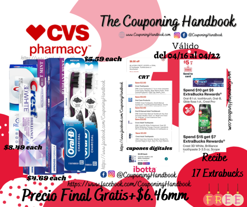 06 Productos Crest y Oral B Gratis