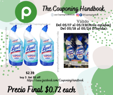 Lysol Toilet Bowl Cleaner a $0.72