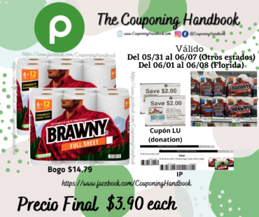 Brawny Full Sheet Paper Towels, Double Rolls a $3.90