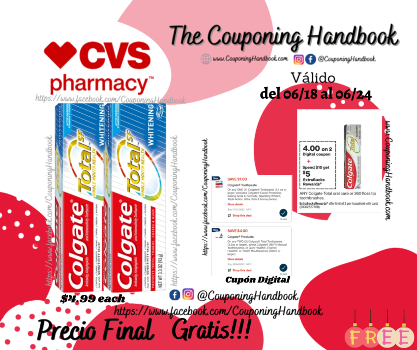 02 Colgate Total Whitening Gel Toothpaste Gratis