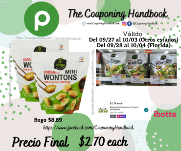 Bibigo Wontons, Pork & Vegetable, Dumplings, Mini, Korean Style por $2.70