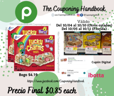 Lucky Charms Breakfast Cereal Treat Bars, Snack Bars por $0.85