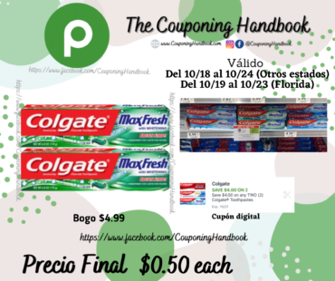 Colgate Max Fresh Whitening Toothpaste with Mini Breath Strips por $0.50