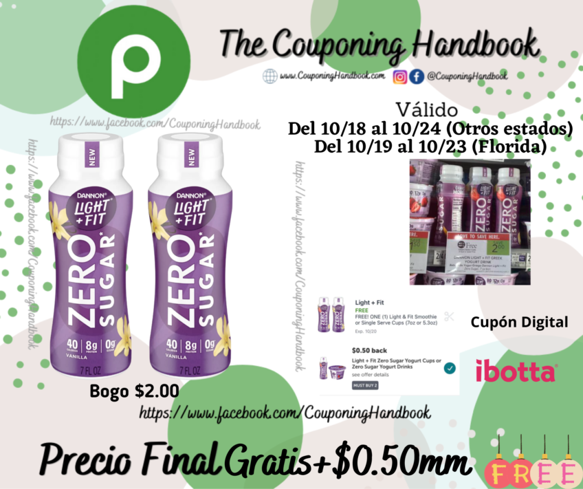 02 Dannon Light + Fit Zero Sugar Greek Yogurt Drink Gratis