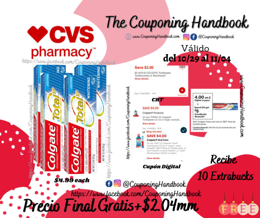 04 Colgate Total Anticavity, Antigingivitis, and Antisensitivity Whitening Gel Toothpaste Gratis