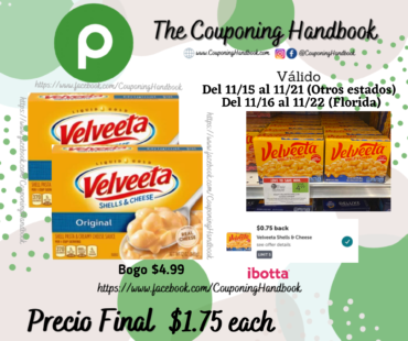 Kraft Velveeta Original por $1.75