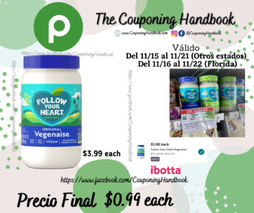 Follow Your Heart Vegenaise Dressing & Sandwich Spread, Original por $0.99