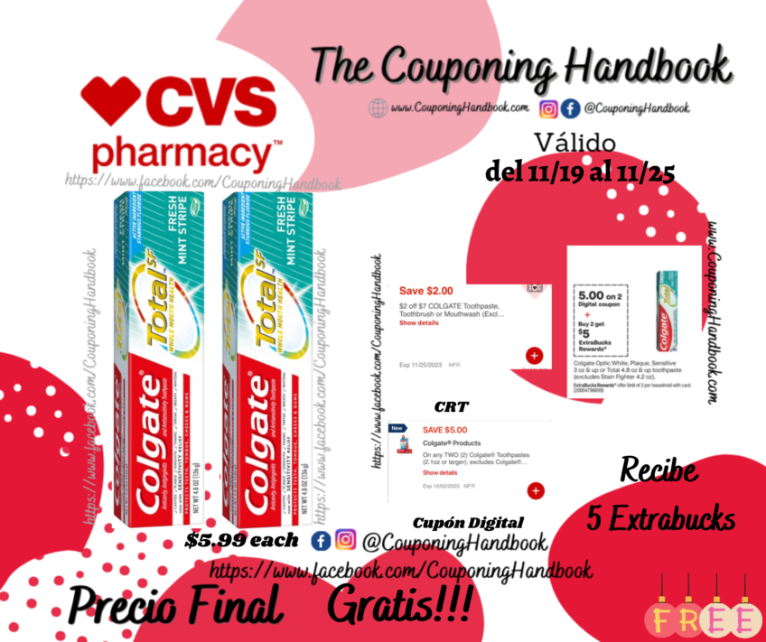 02 Colgate Total Anticavity, Antigingivitis, and Antisensitivity Gel Toothpaste Gratis