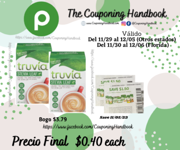 Truvia Sweetener, Calorie-Free, Stevia Leaf por $0.40