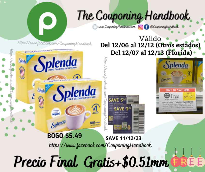 02 Splenda Zero Calorie Sweetener Packets – 100 Count Gratis