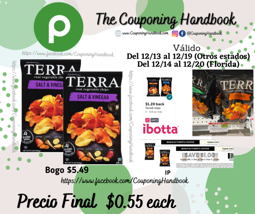 Terra Vegetable Chips por $0.55