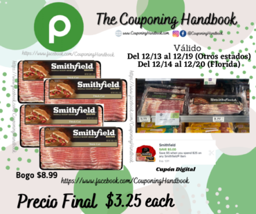 Smithfield Bacon, Thick Cut por $3.25