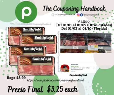 Smithfield Bacon por $3.25