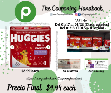 Huggies Little Movers Diapers por $4.49