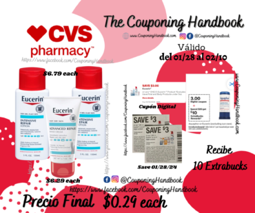 Productos de Eucerin por $0.29