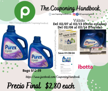 Purex Detergent, Concentrated, with Freshness Crystals, Fresh Lavender Blossom 150 fl oz por $2.80