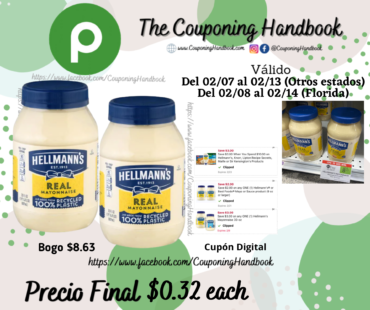 Hellmann’s Mayonnaise 30 fl oz por $0.32