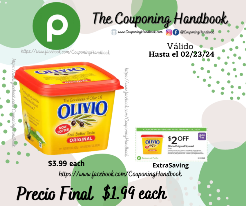 Olivio Vegetable Oil Spread, 60%, Original por $1.99