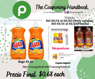 Ajax Ultra Dish Liquid por $0.68