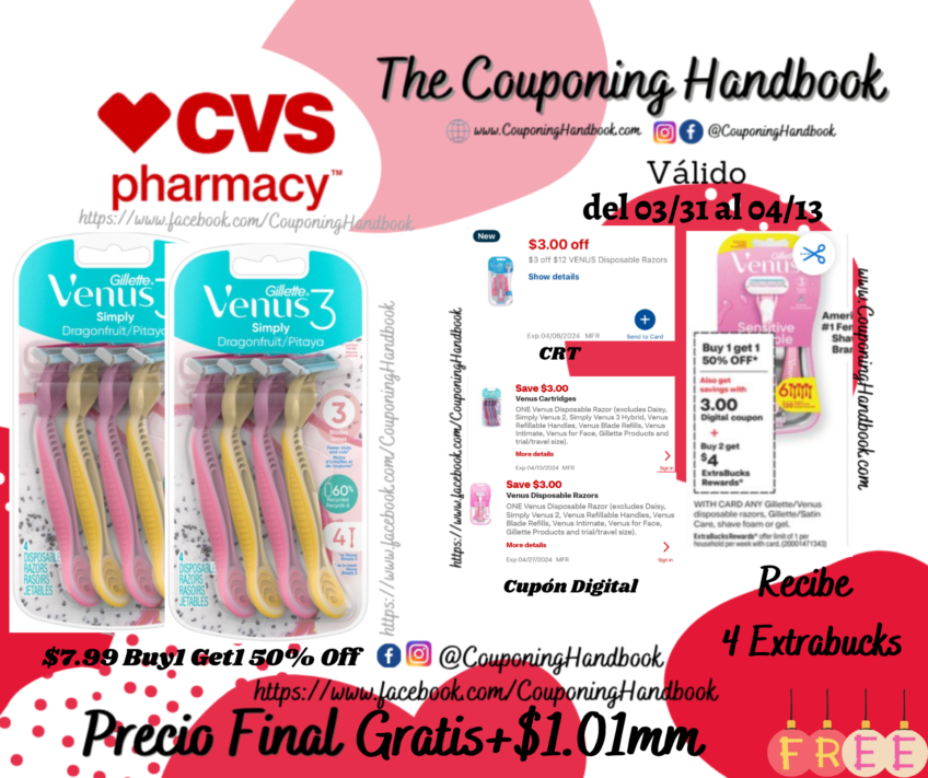 02 Gillette Venus Simply 3 Women’s 3-Blade Disposable Razors, Dragonfruit Gratis