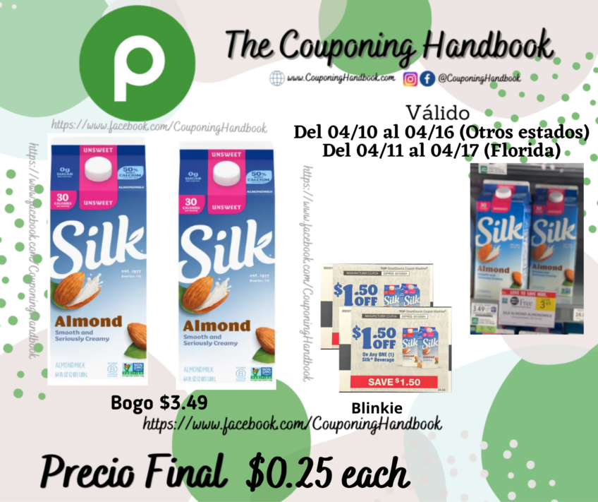 Silk Almondmilk por $0.25