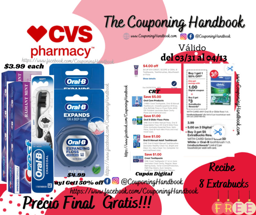 05 Productos Oral B y/o Crest Gratis