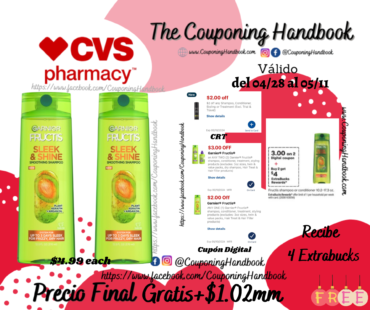 02 Garnier Fructis Shampoo or conditioner Gratis