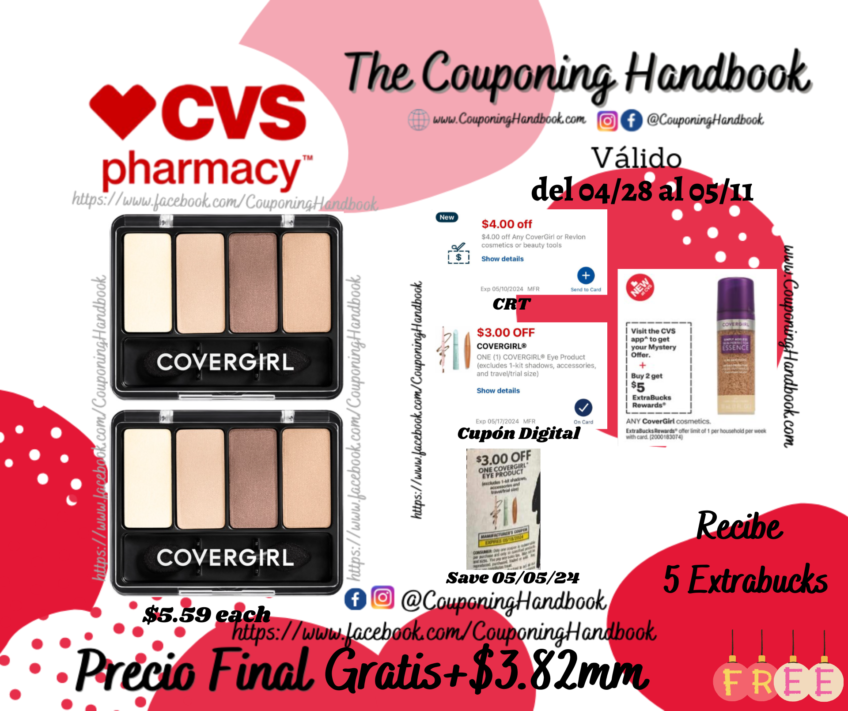 02 CoverGirl Eye Enhancers 4-Kit Eye Shadow Gratis