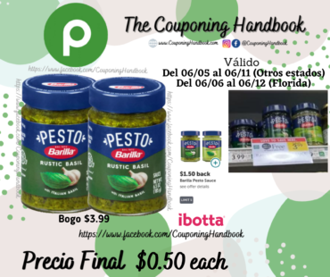 Barilla Pesto Sauce, Rustic Basil por $0.50