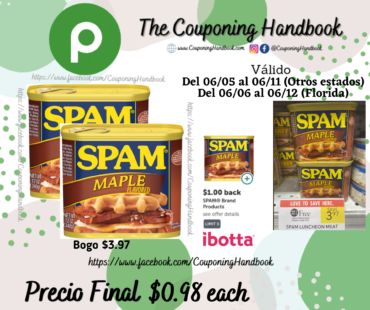 Spam SPAM Maple, 12 OZ por $0.98