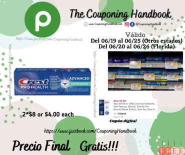 Crest ProHealth Toothpaste, Fluoride, Gum Protection, Advanced Gratis en Publix