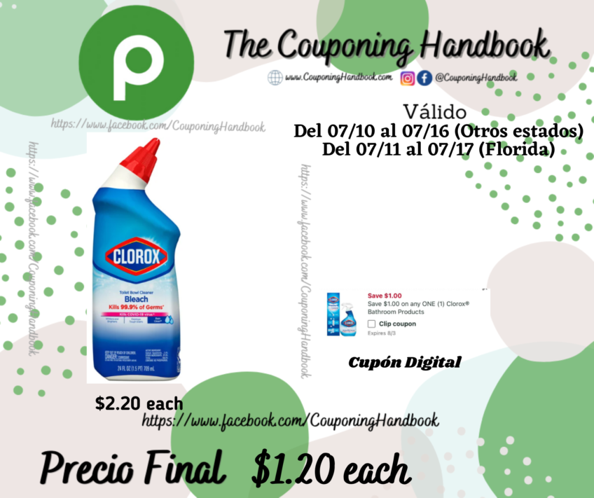 Clorox Toilet Bowl Cleaner por $1.20