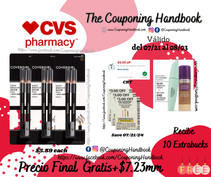 03 CoverGirl Brow & Eyemakers Eyeliner Gratis mas ganancia