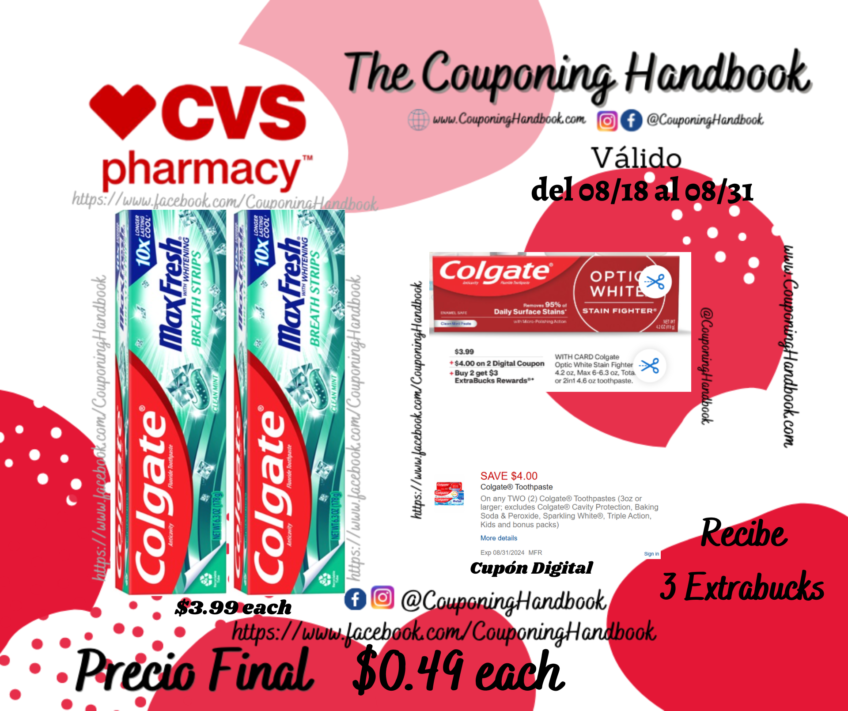 Colgate Max Fresh Whitening Anticavity Fluoride Toothpaste por $0.49