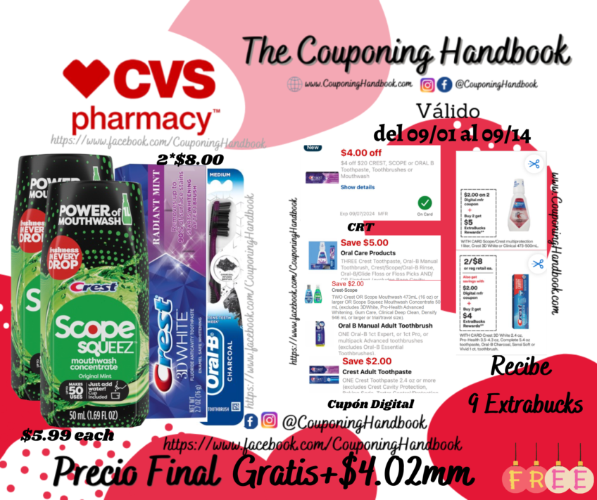 04 productos Oral Care Gratis