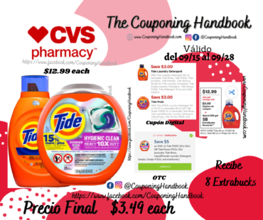 Productos Tide por $3.49