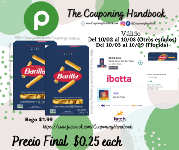 Barilla Pasta por $0.25