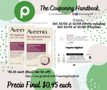 Aveeno Anti-Itch Cream, Maximum Strength Formula por $0.45