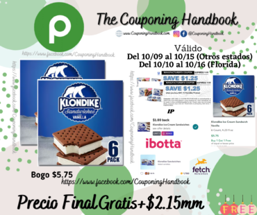 02 Klondike Ice Cream Sandwich Vanilla 6 Count Gratis