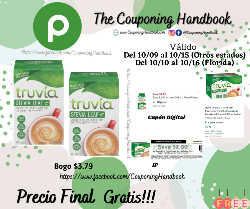 02 Truvia Sweetener, Calorie-Free, Stevia Leaf Gratis