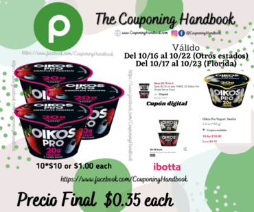 Oikos Pro Yogurt por $0.35