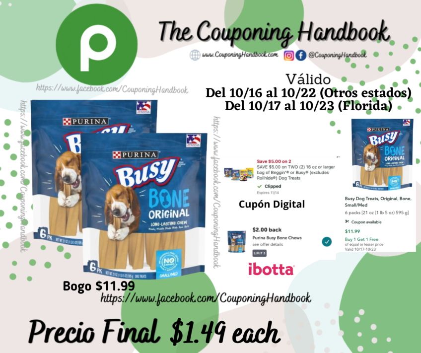 Busy Dog Treats por $1.49