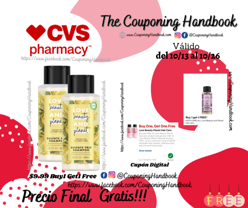 02 Love Beauty & Planet shampoo or conditioner Gratis