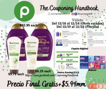 02 OGX y 02 Aveeno products Gratis