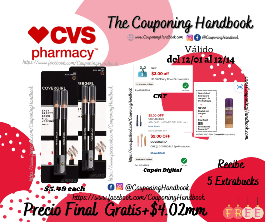 02 CoverGirl Brow & Eyemakers Eyeliner Gratis