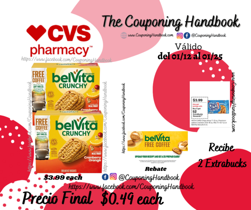 belVita Breakfast Biscuits por $0.49