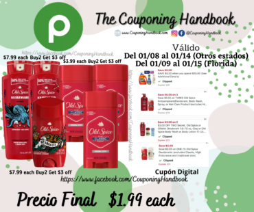 Productos Old Spice por $1.99