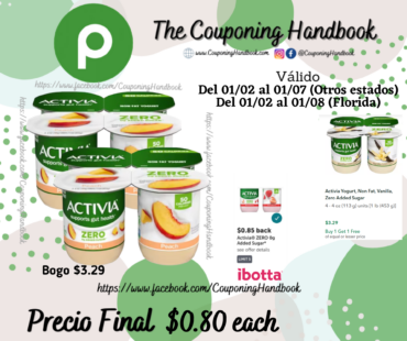 Activia Yogurt, Peach, Non Fat, Zero Added Sugar por $0.80